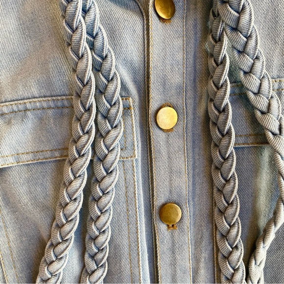 ELLIATT Country Braided Denim Jumpsuit, Size XL, NWT - Picture 4 of 10